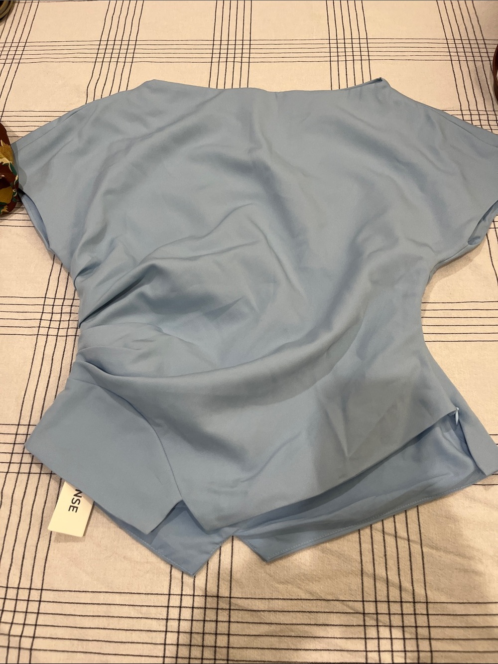 Commense Light Blue Women’s Short Sleeve Blouse